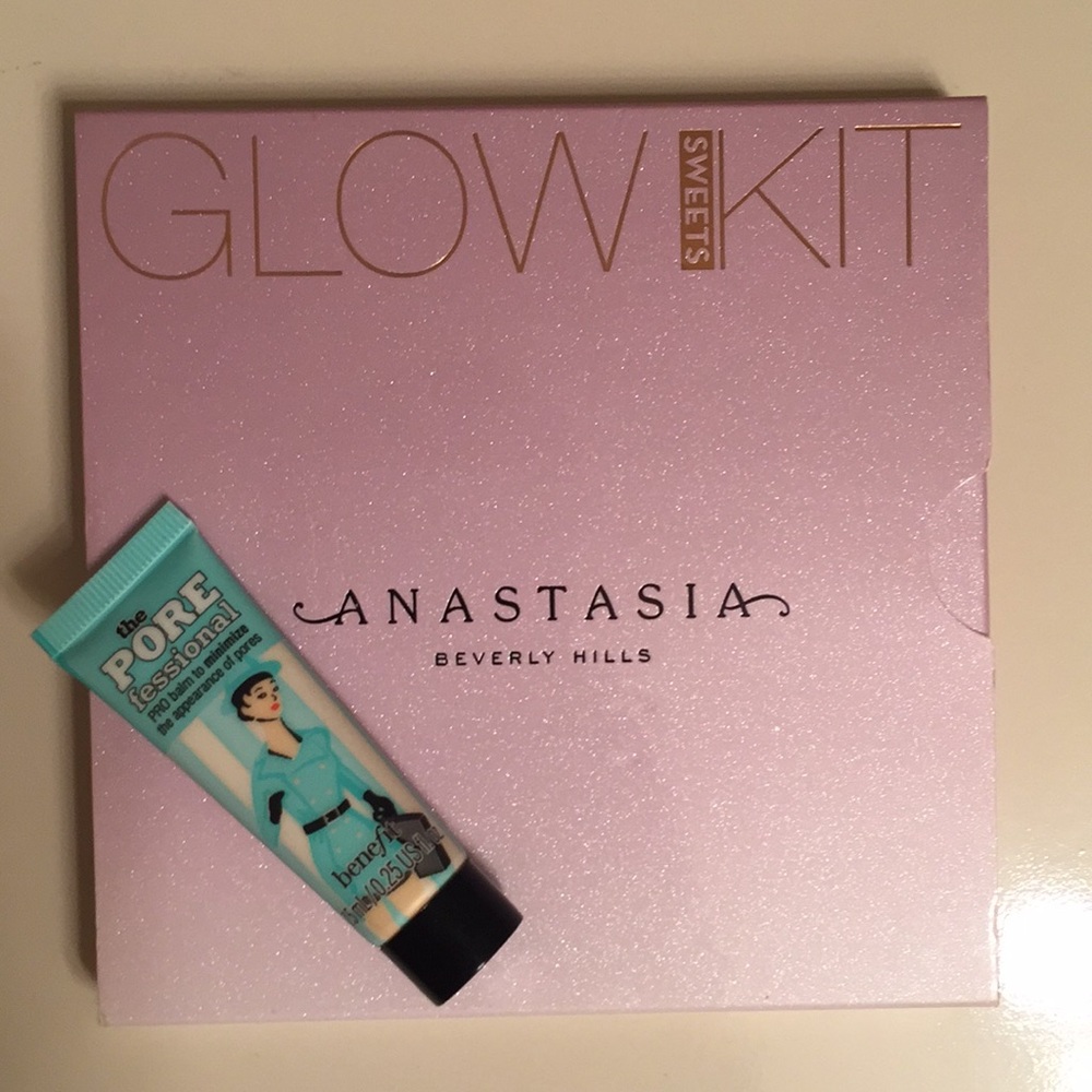 Barely used ABH Glow Palette+Benefit Porefessional
